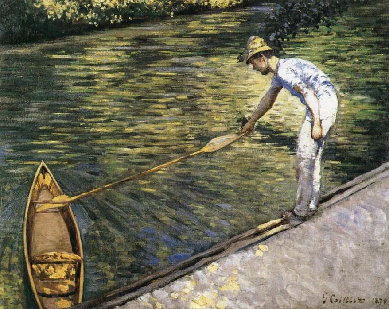 Gustave Caillebotte Tug the racing boat Norge oil painting art